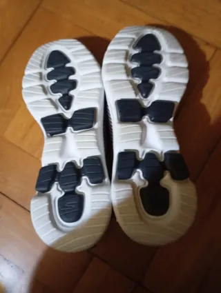 Zapatillas Skechers Mujer Azul y Blanco