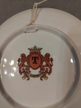 Coppia Piattini Ceramica Decorativi Floreali