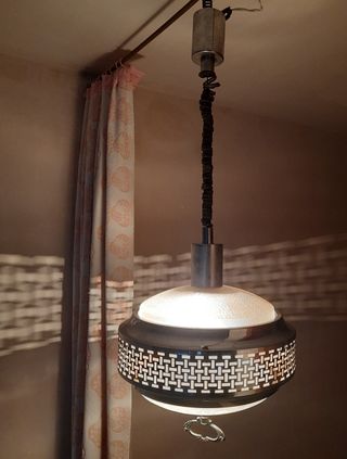 Lámpara sube y baja vintage años 70