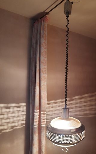 Lámpara sube y baja vintage años 70