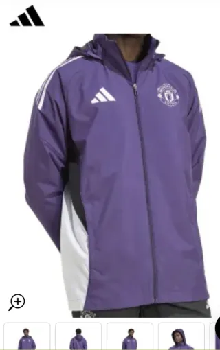 Cortavientos Adidas Manchester United Morado