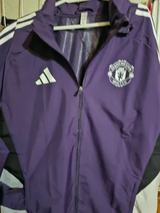 Cortavientos Adidas Manchester United Morado