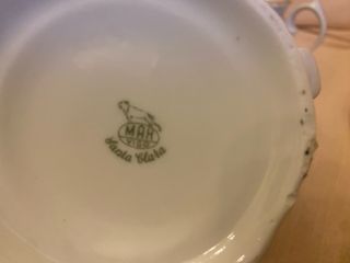 Juego de café Santa Clara porcelana rosas