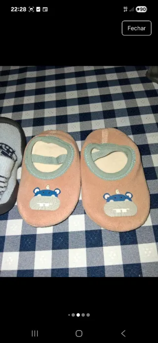 Sapatos/Meias Antiderrapantes Bebé