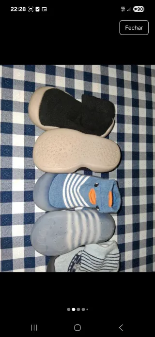 Sapatos/Meias Antiderrapantes Bebé