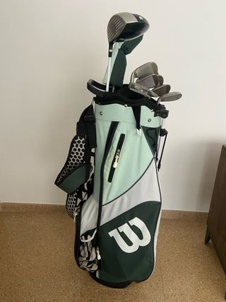Bolsa y palos de golf Wilson mujer