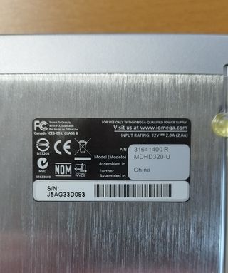 Disco Duro Externo Iomega 320 GB