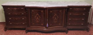 Buffet Madera Nogal y Mármol