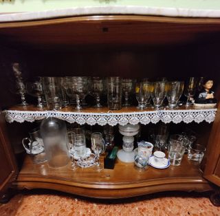 Buffet Madera Nogal y Mármol