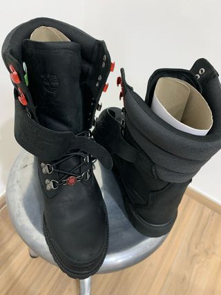 Stivali Timberland Moto Guzzi Neri Rossi