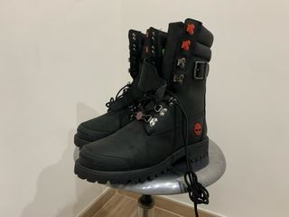 Stivali Timberland Moto Guzzi Neri Rossi