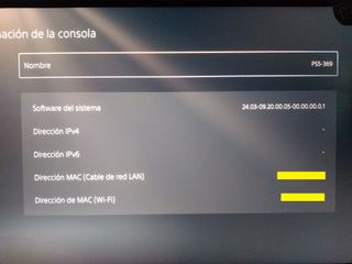 Consola PS5 Slim con lector de discos en FW: 9.20