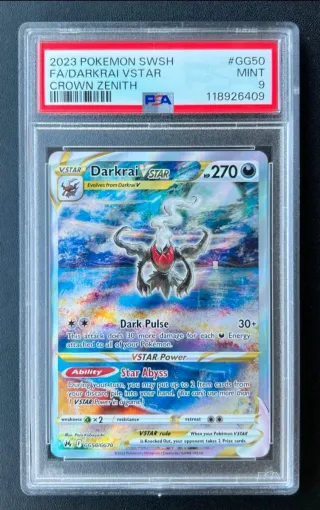 Darkrai VSTAR PSA 9 Crown Zenith