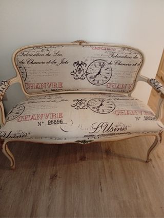 Sofá Luis XVI estilo francés vintage
