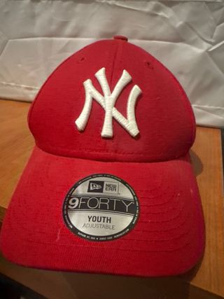 Gorra New Era Yankees 9FORTY Niño Roja