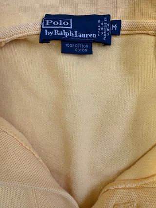 Polo Ralph Lauren Uomo Gialla Cotone Manica Corta