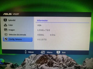 Monitor ASUS VS197 Negro