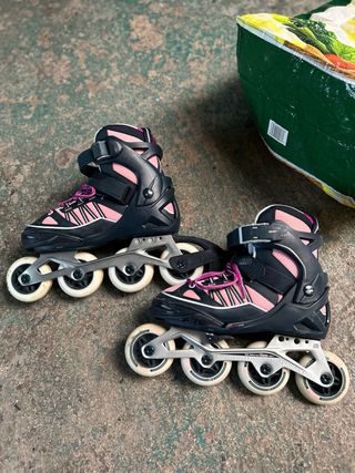Patines en línea Oxelo Fit 5 rosas
