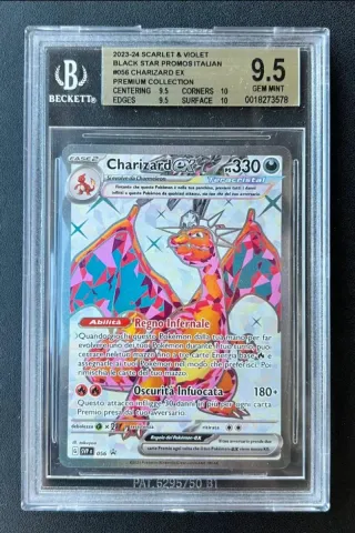Charizard EX BGS 9.5 Promo Scarlatto e Violetto