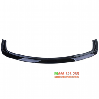 Labio spoiler delantero negro brillo para BMW Ser