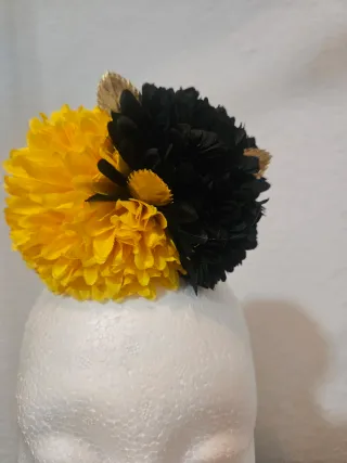 Conjunto Flamenca Negro y Amarillo