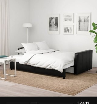 Sofá cama  negro..