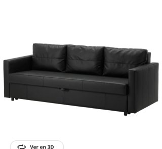 Sofá cama  negro..