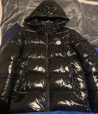 Abrigo Moncler Negro Hombre
