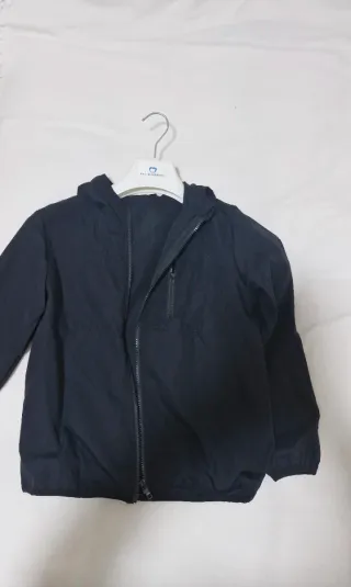 Giacca antivento bambino nera