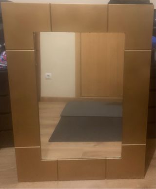 Espejo Grande Madera y Cristal