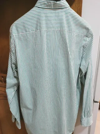 Camisa Tommy Hilfiger Rayas Verdes Talla XL