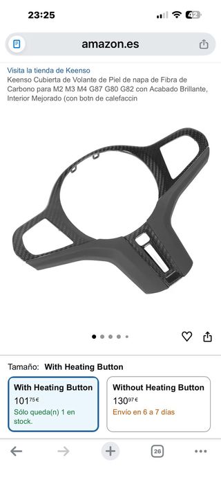 Volante Carbono BMW Serie 3, 4, 5