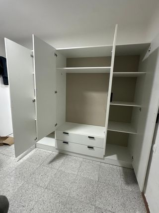 Moderno Armario  4 Puertas Artico, Roble y Blanco!