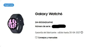 Samsung Galaxy Watch 6 Negro