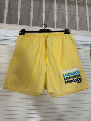 Bañador Lacoste Amarillo