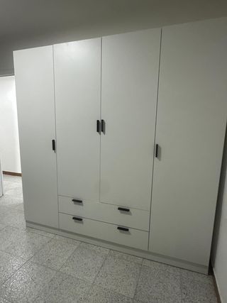 Moderno Armario  4 Puertas Artico, Roble y Blanco!