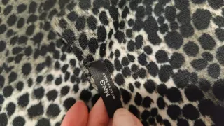 Bufanda Mango Leopardo Gris