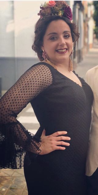 Traje de flamenca negro