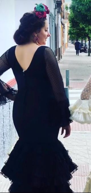 Traje de flamenca negro