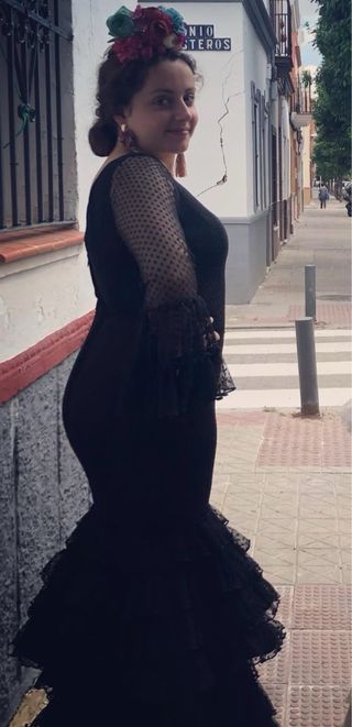 Traje de flamenca negro