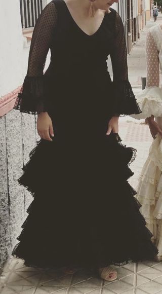 Traje de flamenca negro