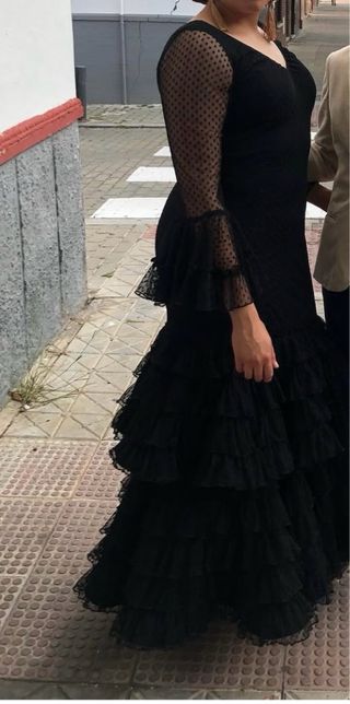 Traje de flamenca negro