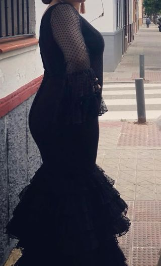 Traje de flamenca negro