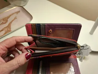 Cartera monedero multicolor mujer