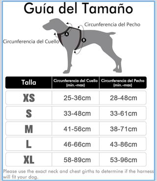 Arnés Perro Mediano Rabbitgoo Anti-Tirones Negro