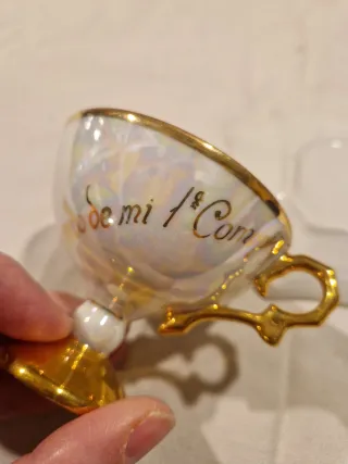 Taza porcelana primera comunión años 1920-30