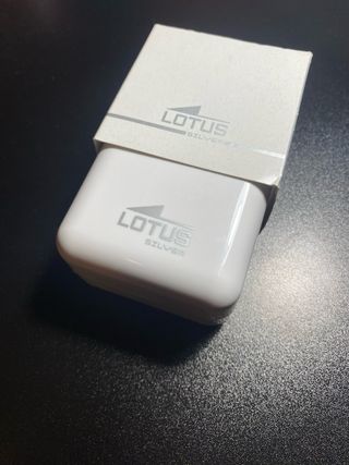 Conjunto Lotus Anillo y Pendientes Azul Plata