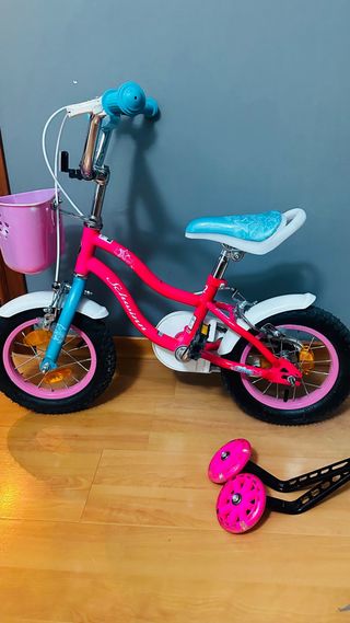 Bicicleta Niña Rosa Schwinn con Ruedines