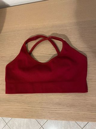 Top sportivo SHEIN rosso tg. S