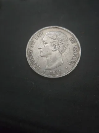Moneda Alfonso XII Rey de España 1878